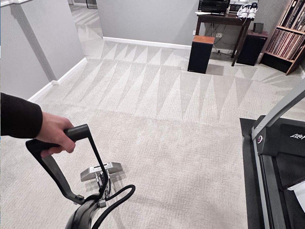 Aclean Steamers carpet steam cleaning in Raleigh, technique applied to offices and retail