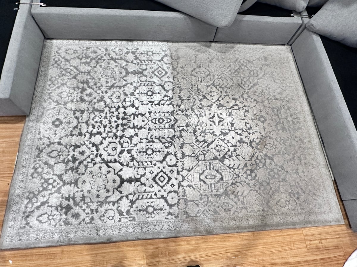 Rug cleaning in a Charlotte, NC home, oriental rug deep-cleaned