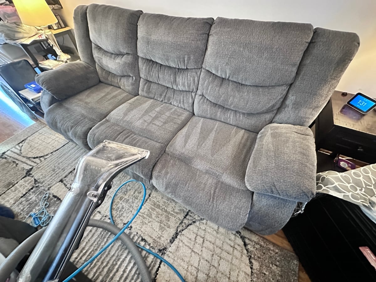 Real upholstery cleaning in Charlotte, expertise carried over to curtain cleaning